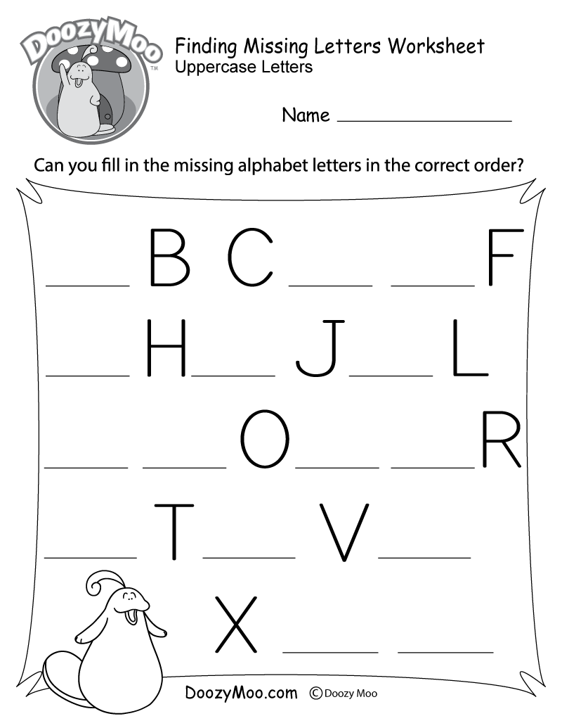 alphabet worksheets printable free