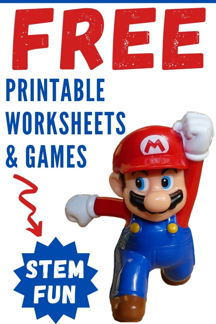 Nintendo Super Mario Bros Printable Worksheets STEM Activities Parent Vault Educational Resources Lesson Plans Virtual Classes