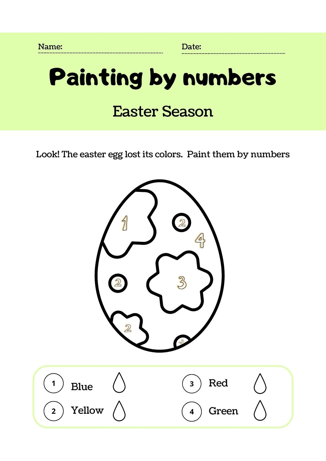 Page 2 Free Custom Printable Easter Worksheet Templates Canva