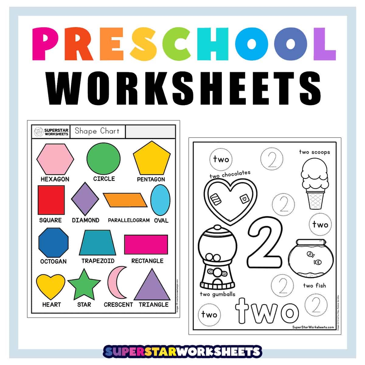 kindergarten activities printable worksheets