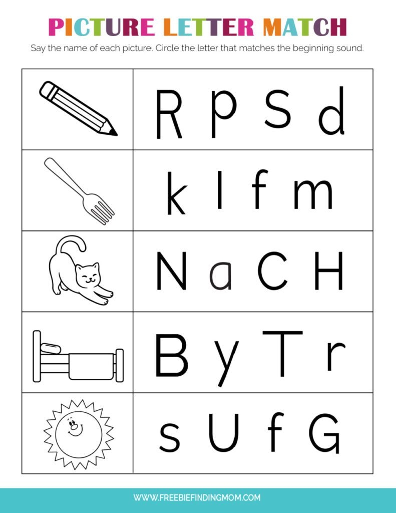 kindergarten printable worksheets pdf