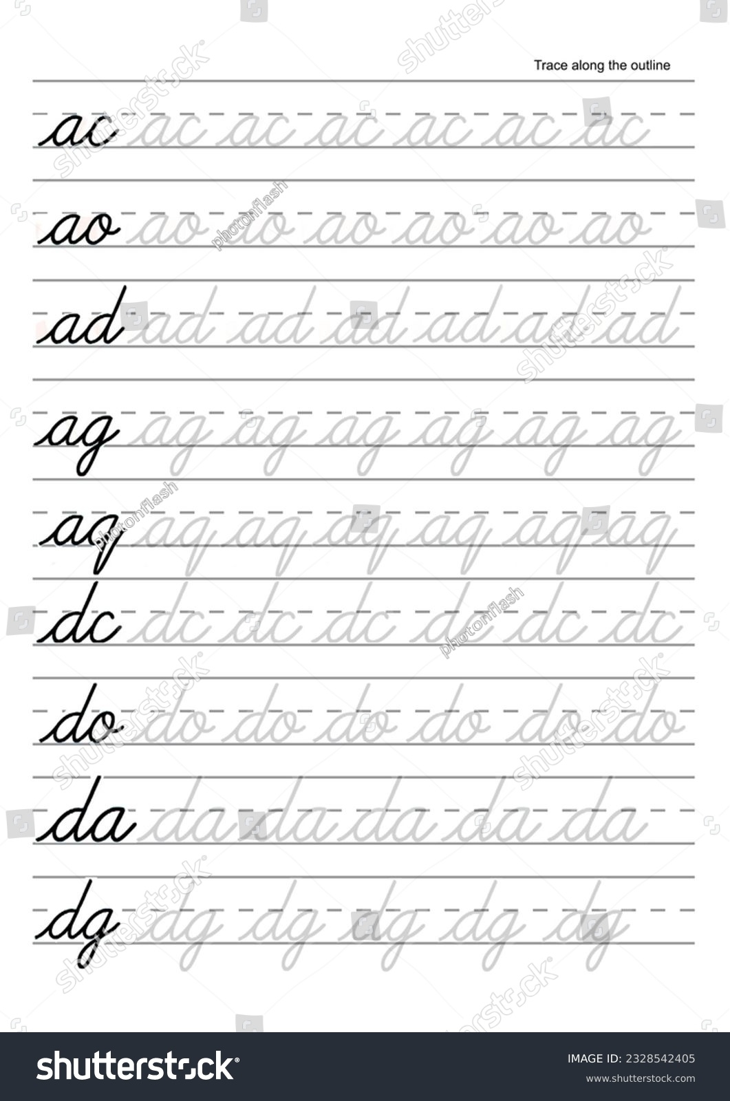 cursive writing practice worksheets printable