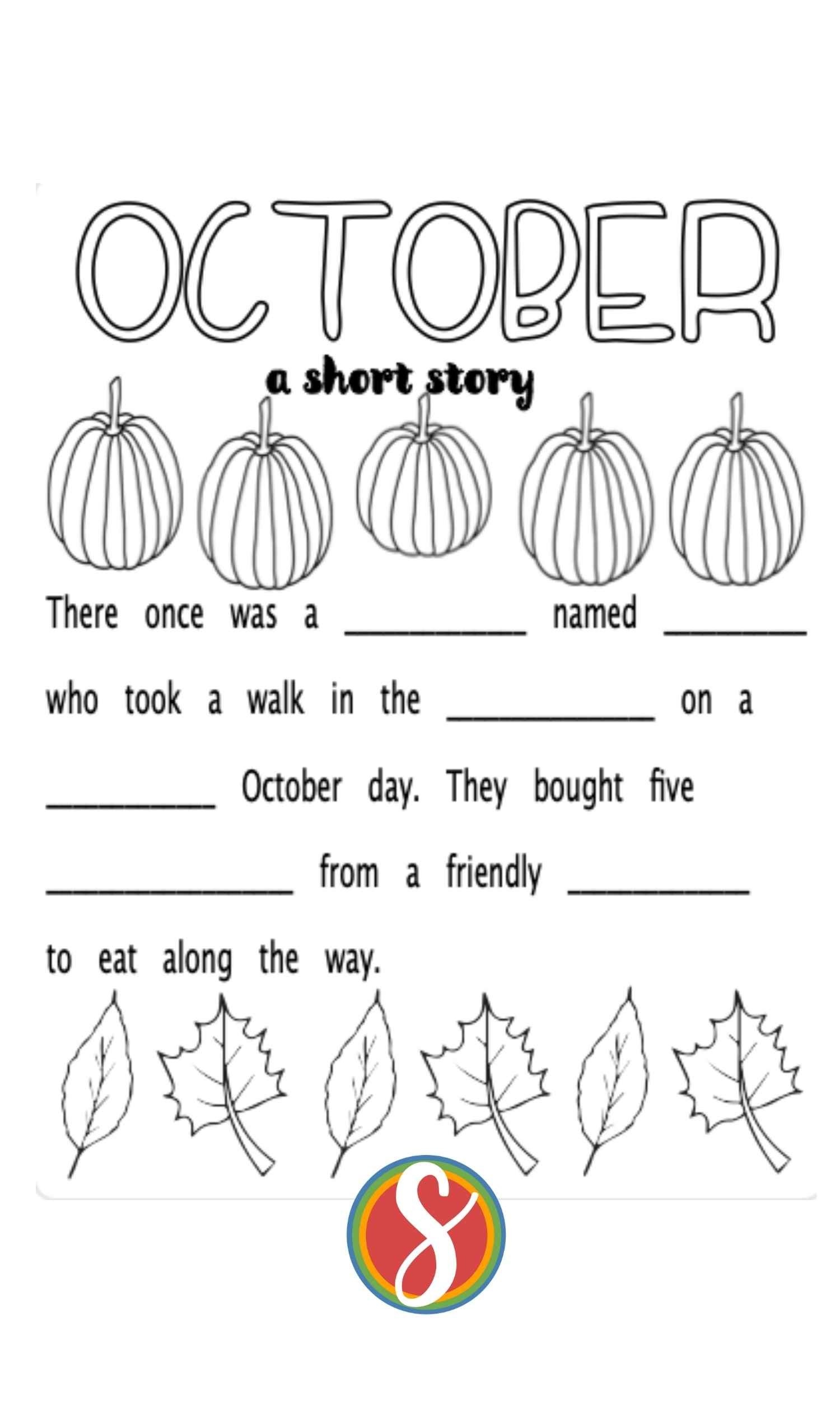 autumn worksheets printable