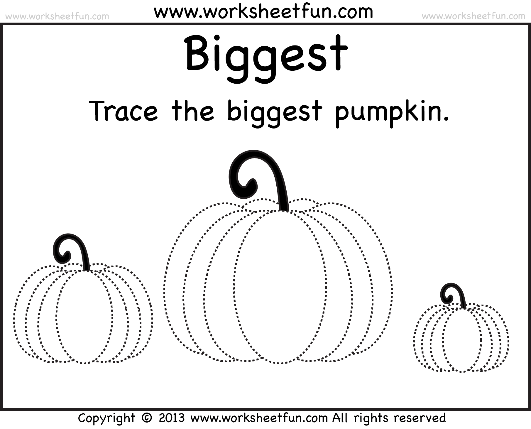 free printable pumpkin worksheets for kindergarten