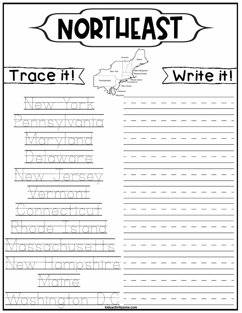 free printable 5 regions of virginia worksheet