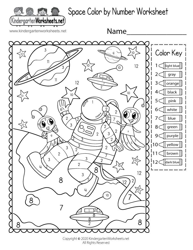 free printable easy color by number worksheets for kindergarten free printable easy color by number worksheets for kindergarten