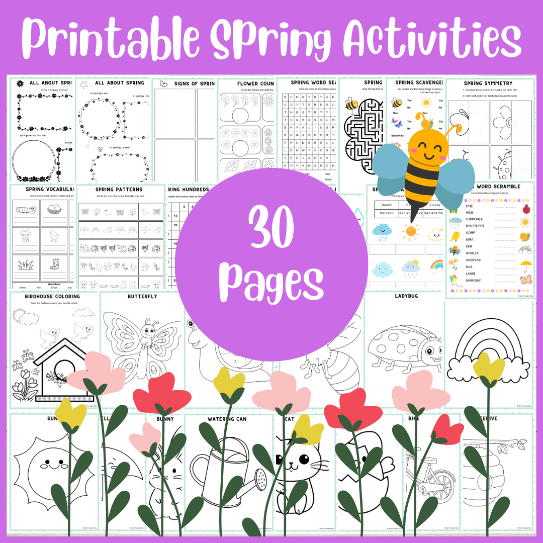 free printable spring worksheets