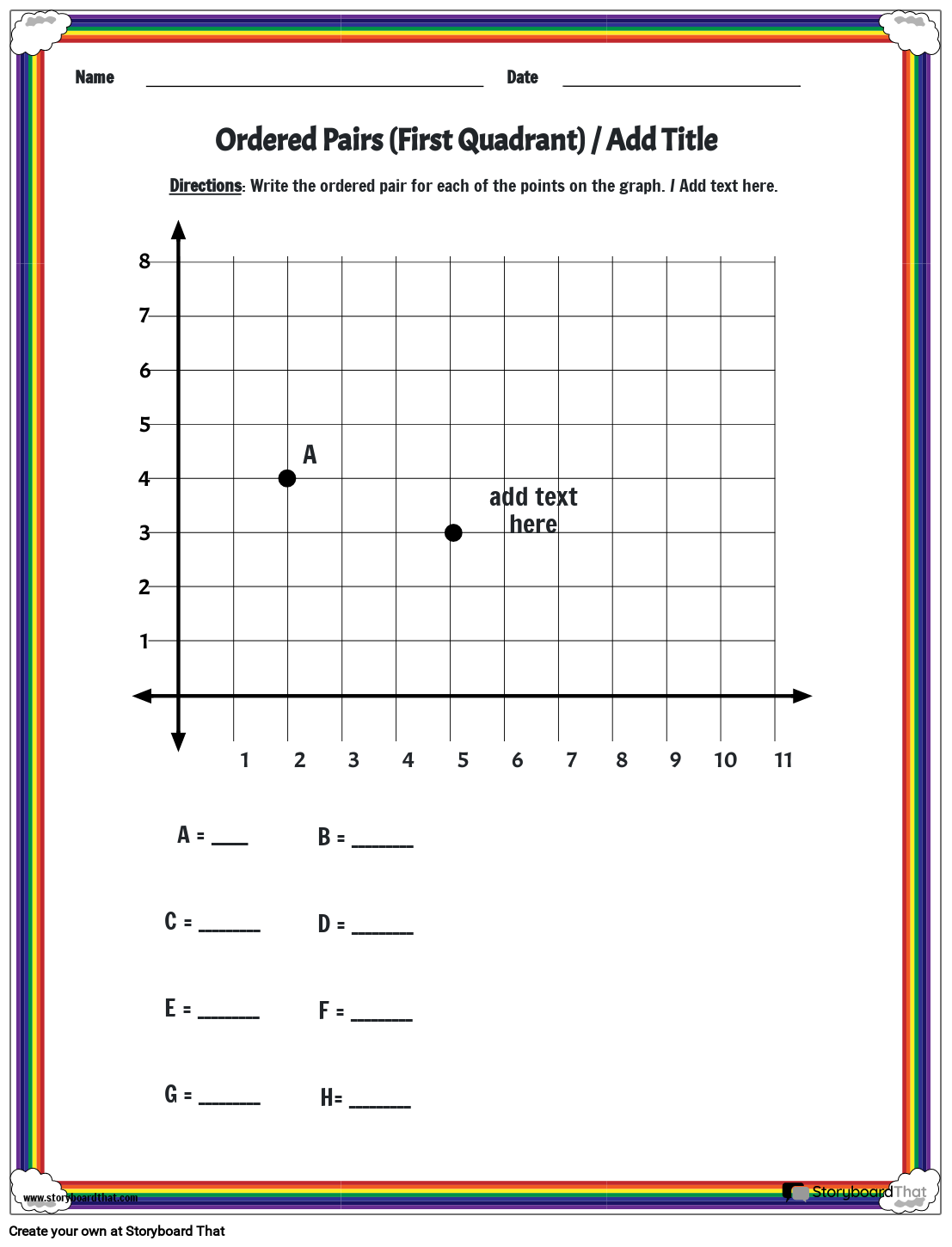 Storyboard That Create Coordinate Plane Worksheets Storyboard That Create Coordinate Plane Worksheets