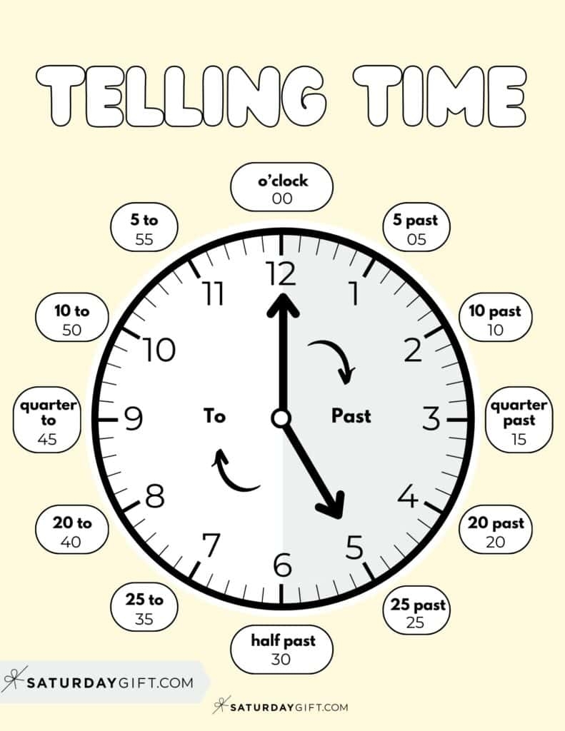 learning time worksheets printable