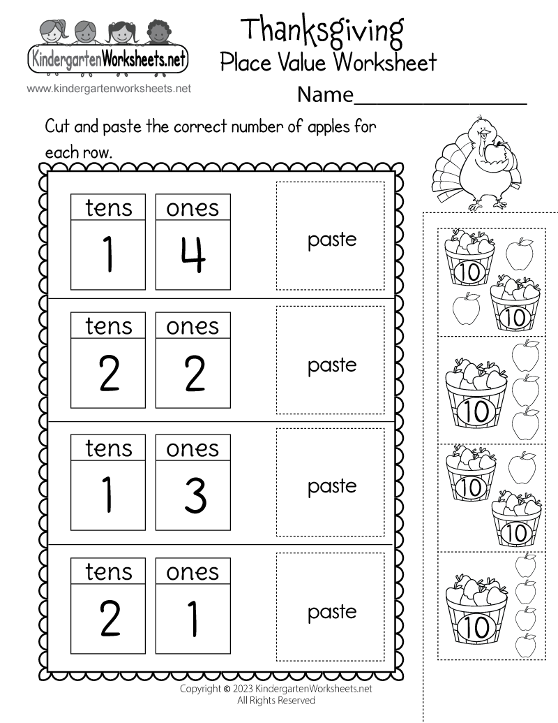 free printable thanksgiving math worksheets