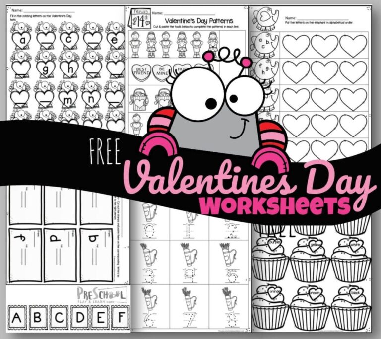 Tons Of FREE Printable Valentine s Day Worksheets