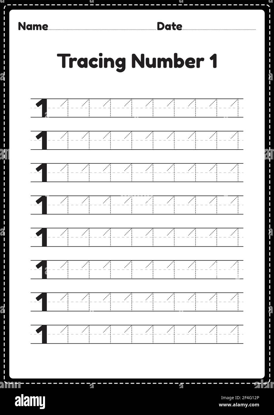 number one printable worksheets