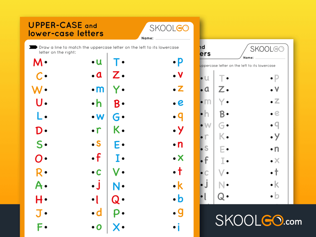 free printable uppercase and lowercase letters worksheets pdf