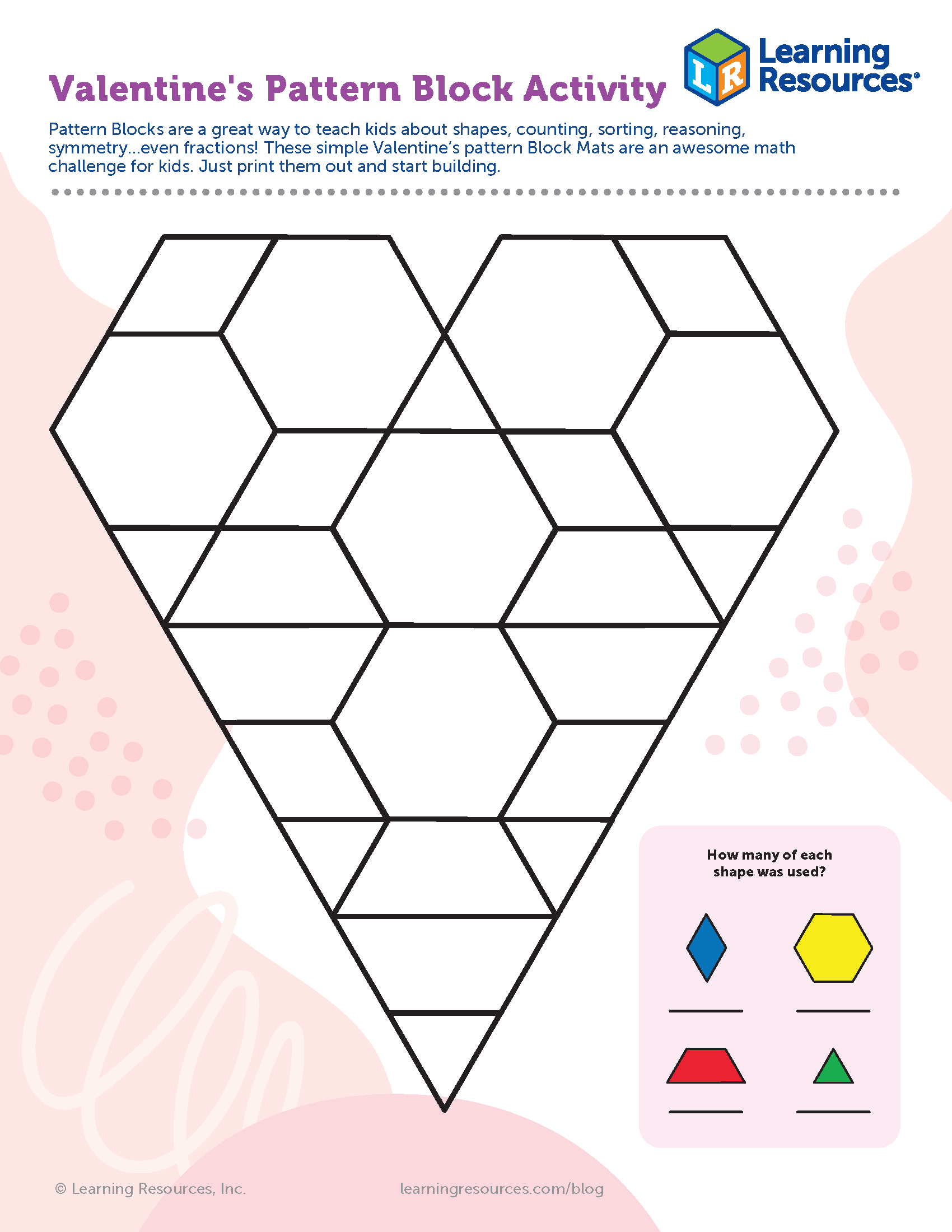 pattern block worksheets printable
